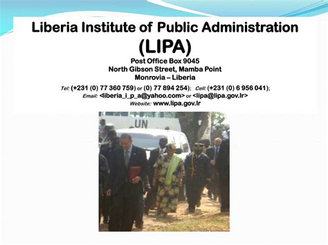 liberia institute of public administration|LIPA .
